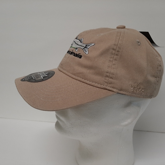 Snook Hat Cap Adjustable Beige Cotton Embroidered - Picture 4 of 7